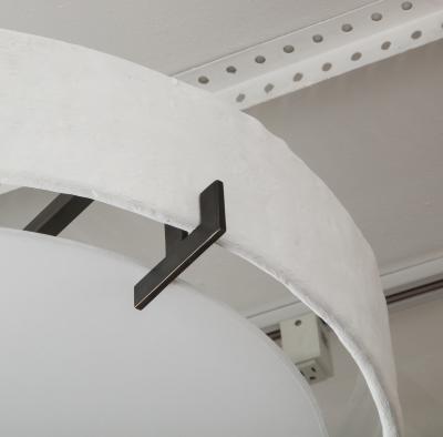 Bespoke Plaster and iron fixture in the manner of Jean Michel Frank