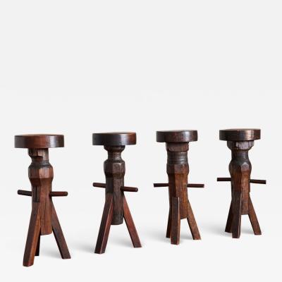 Bespoke Primitive Barstools set of 4