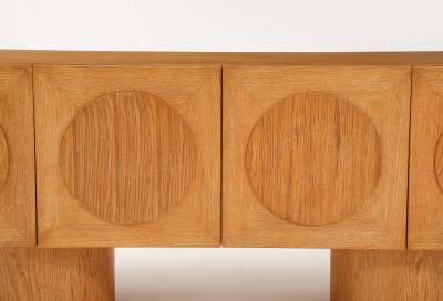 Bespoke White Oak Geometric Sideboard or Credenza Italy