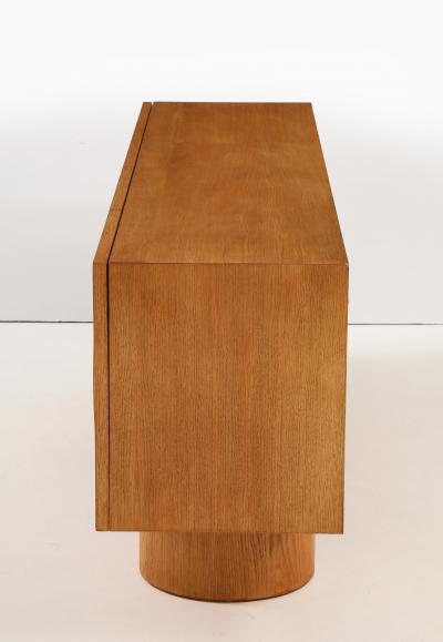 Bespoke White Oak Geometric Sideboard or Credenza Italy