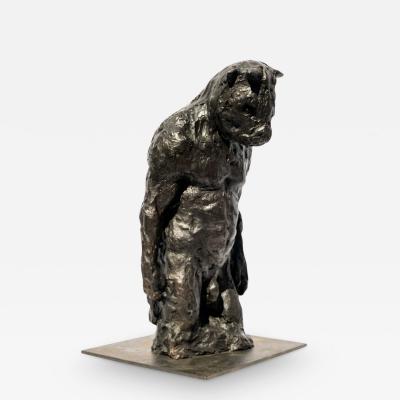 Beth Carter Standing Minotaur 3 4 study on steel base 2018