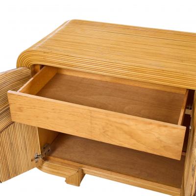 Betty Cobonpue Betty Cobonpue Mid Century Rattan Credenza