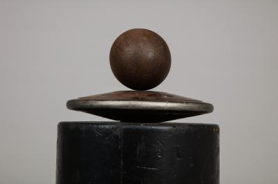 Betty McGeehan Tall wooden found object sculpture