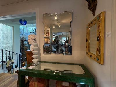 Beveled Bullseye Venetian Mirror