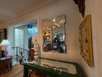 Beveled Bullseye Venetian Mirror