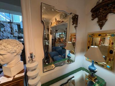 Beveled Bullseye Venetian Mirror