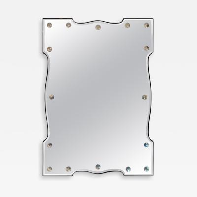 Beveled Bullseye Venetian Mirror