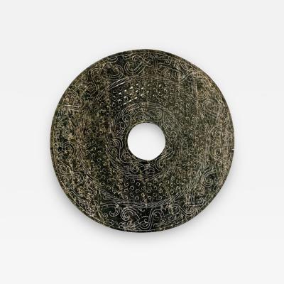 Bi Disc with Incised Imperial Decorations