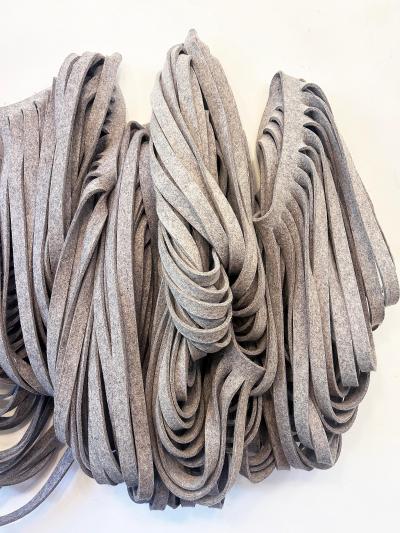 Bianca Pratorius Soft Felt Wall Sculpture Titled Folding Turns Signed 2016