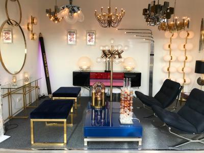 Biancardi Jordan Pair of Sconces Pressed Glass by Biancardi and Jordan Arte Italy 1970