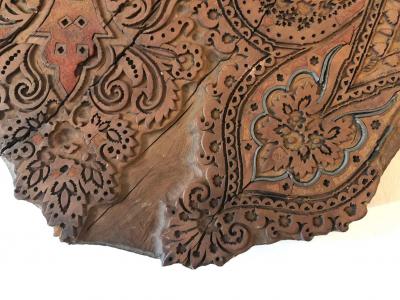 Bianchini Frerier French Fabric House Hand Carved Wood Block