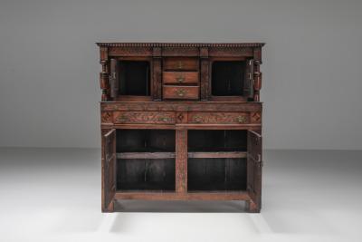 Biedermeier Antique High Board 1840s