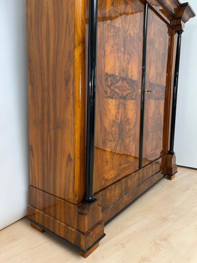 Biedermeier Armoire Walnut Veneer South Germany circa 1820