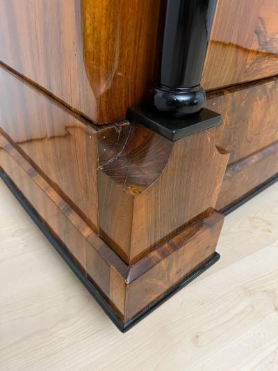 Biedermeier Armoire Walnut Veneer South Germany circa 1820