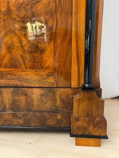 Biedermeier Armoire Walnut Veneer South Germany circa 1820