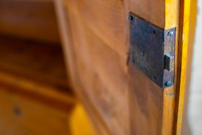 Biedermeier Cabinet Linen Press circa 1840s