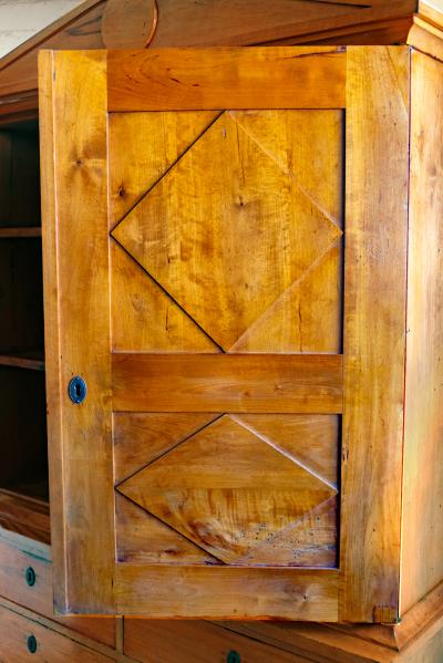 Biedermeier Cabinet Linen Press circa 1840s