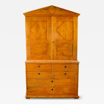 Biedermeier Cabinet Linen Press circa 1840s