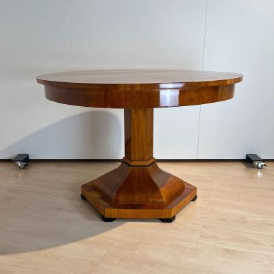 Biedermeier Center Table Cherry Wood and Veneer Austria circa 1820