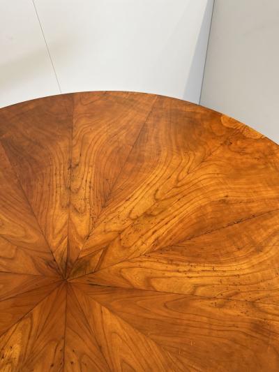 Biedermeier Center Table Cherry Wood and Veneer Austria circa 1820