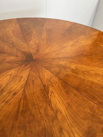 Biedermeier Center Table Cherry Wood and Veneer Austria circa 1820