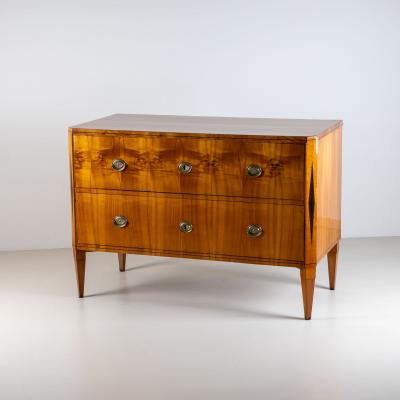 Biedermeier Chest of Drawers with Diamond Inlay circa 1820