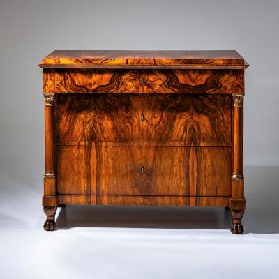 Biedermeier Chest of Drawers with Lion Paw Feet Germany Early 19th Century