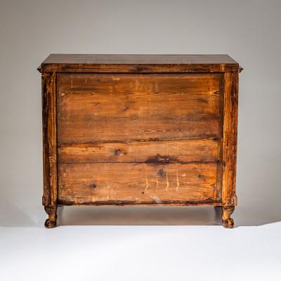 Biedermeier Chest of Drawers with Lion Paw Feet Germany Early 19th Century