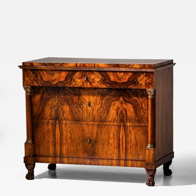 Biedermeier Chest of Drawers with Lion Paw Feet Germany Early 19th Century
