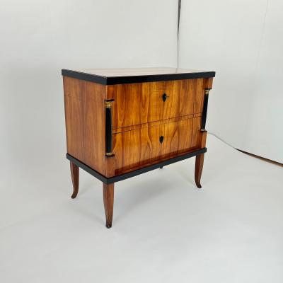 Biedermeier Commode Cherry Wood Ebonized Gilded Franconia circa 1820