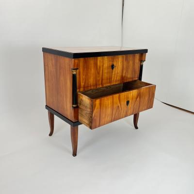 Biedermeier Commode Cherry Wood Ebonized Gilded Franconia circa 1820
