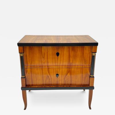 Biedermeier Commode Cherry Wood Ebonized Gilded Franconia circa 1820