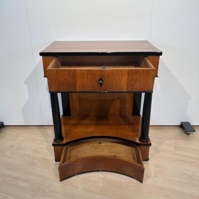 Biedermeier Console Table Cherry Veneer Two Drawers South Germany circa 1820