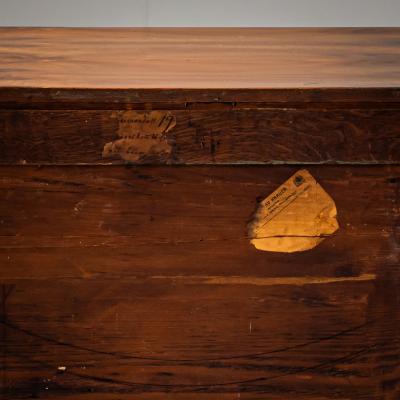 Biedermeier Demi Cabinet with Pilasters Circa 1820