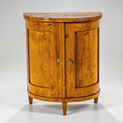 Biedermeier Demi Lune Cabinet circa 1830