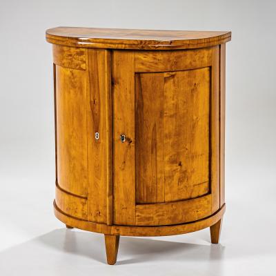 Biedermeier Demi Lune Cabinet circa 1830