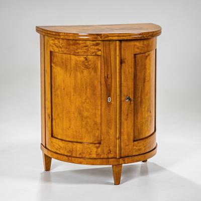 Biedermeier Demi Lune Cabinet circa 1830