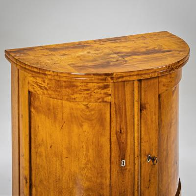 Biedermeier Demi Lune Cabinet circa 1830