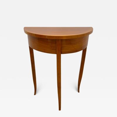 Biedermeier Demi Lune Console Table Cherry Wood South Germany circa 1820
