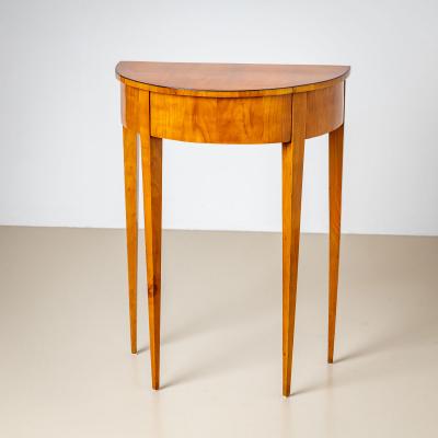 Biedermeier Demi Lune Console Table in Cherry Germany