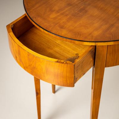 Biedermeier Demi Lune Console Table in Cherry Germany