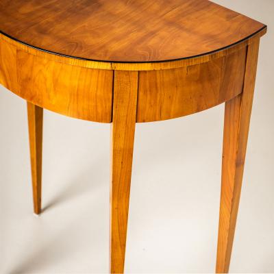 Biedermeier Demi Lune Console Table in Cherry Germany