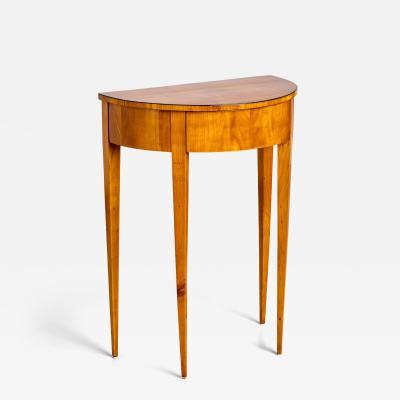 Biedermeier Demi Lune Console Table in Cherry Germany