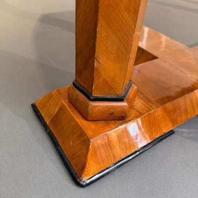 Biedermeier Desk Cherry Veneer Six Columns Austria circa 1830
