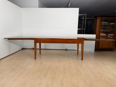 Biedermeier Expandable Table Cherry Wood Chestnut France circa 1820