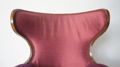 Biedermeier Fauteuil de Bureau Swivel Seat Wingback Chair circa 1830