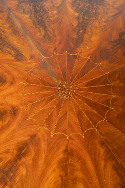 Biedermeier Mahogany And Satinwood Center Table