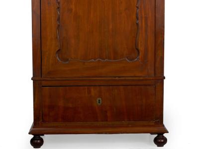 Biedermeier Mahogany Antique Armoire Wardrobe Cabinet circa 1830 50