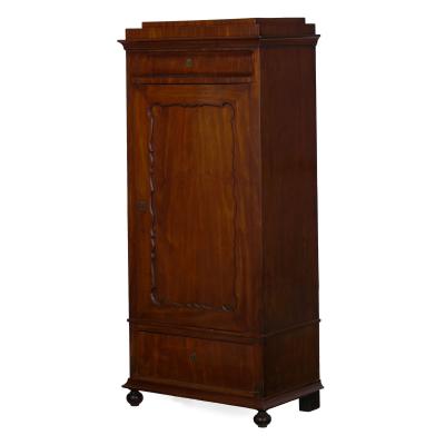 Biedermeier Mahogany Antique Armoire Wardrobe Cabinet circa 1830 50