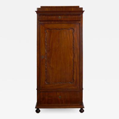 Biedermeier Mahogany Antique Armoire Wardrobe Cabinet circa 1830 50